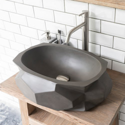 Diamond Medio Dusk Grey Concrete Basin - Sink - Vessel - Washbasin | Wash basins | ConSpire
