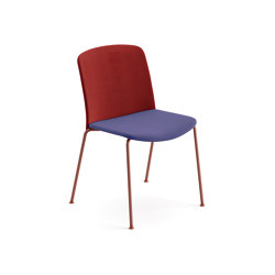 Mixu | Chair 4 legs stackable, upholstered | Chairs | Arper