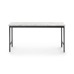 Capilano Petite table 96x30 - Version avec plateau en marbre Carrara | Tables basses | ARFLEX