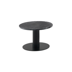 Goya Small Table D. 50 H. 34 cm - Round Version with Marquinia Marble Top | Side tables | ARFLEX