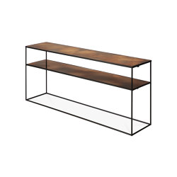 Aged consoles | Bronze Copper sofa console - 2 shelves | Console tables | Ethnicraft