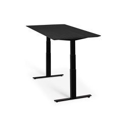 Bok | Oak black adjustable desk - table top - varnished | Desks | Ethnicraft