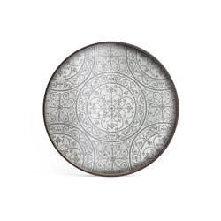 Classic tray collection | Moroccan Frost mirror tray - round - L | Living room / Office accessories | Ethnicraft