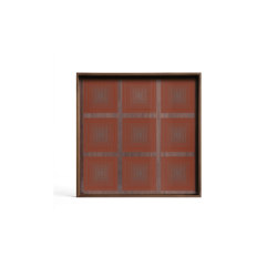 Linear Flow tray collection | Pumpkin Squares glass tray - square - S | Trays | Ethnicraft