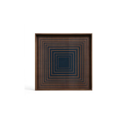 Linear Flow tray collection | Ink Square glass tray - square - S | Living room / Office accessories | Ethnicraft