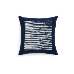 Mystic Ink collection | Navy Lines cushion - square | Home textiles | Ethnicraft