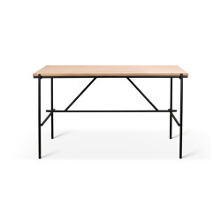 Oscar | Oak desk - varnished | 4-leg base | Ethnicraft