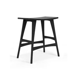 Osso | Oak black counter stool - contract grade - varnished