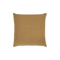 Refined Layers collection | Camel Lin Sauvage cushion - square | Cojines | Ethnicraft