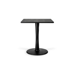 Torsion | Oak square black dining table - varnished