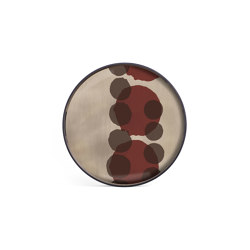 Translucent Silhouettes tray collection | Pinot Layered Dots glass tray - round - S | Living room / Office accessories | Ethnicraft