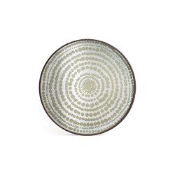 Tribal Quest tray collection | Gold Beads mirror tray - round - L | Trays | Ethnicraft
