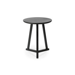 Tripod | Oak black side table - varnished