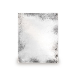 Wall decor | Clear wall mirror - medium aged - metal frame - rectangular | Mirrors | Ethnicraft