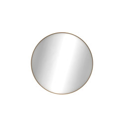 Layers | Oak wall mirror - round - varnished | Mirrors | Ethnicraft