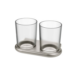 Nia Double glass holder | Bathroom accessories | Bodenschatz
