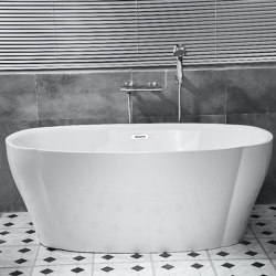 ACRYLIC | Coogee Freestanding Acrylic Bathtub - 150cm | Bathtubs | Riluxa