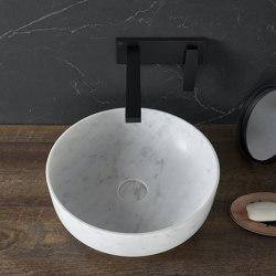 MARBLE | Pedrina White Carrara Marble Countertop Washbasin |  | Riluxa