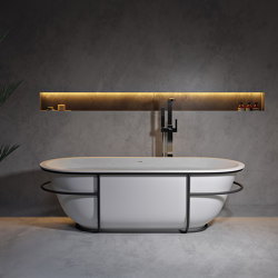 SOLID SURFACE | Amsterdam Freestanding Solid Surface Bathtub | Bathtubs | Riluxa