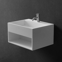 SOLID SURFACE | Cassiopeia Solid Surface Wall Mounted Washbasin | Wash basins | Riluxa