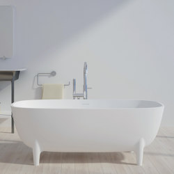 SOLID SURFACE | Oviedo Freestanding Solid Surface Bathtub - 160cm | Bathtubs | Riluxa