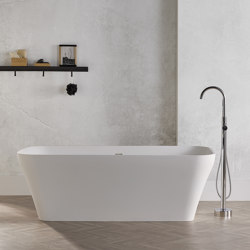 SOLID SURFACE | Silene Freestanding Solid Surface Bathtub - 170cm | Bathtubs | Riluxa