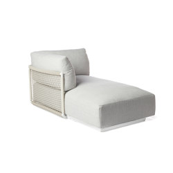 Nodi Sofa Meridienne - right arm & corner | Modular seating elements | Tribù