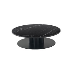 Goya Petite table D. 120 - Version ronde avec plateau en marbre Marquinia | Tables d'appoint | ARFLEX