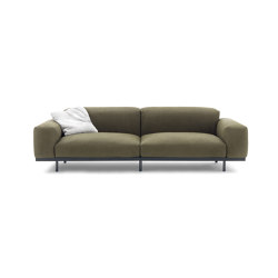 Naviglio Sofa - Version aus Leder | with armrests | ARFLEX