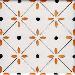 LR PO Linee e fiore con punti pennellati | Ceramic tiles | La Riggiola
