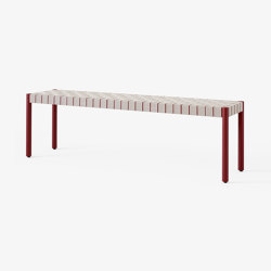 Betty TK5 Maroon w. Natural Webbing | Benches | &TRADITION