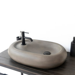 Cieza Dusk Grey Concrete Basin - Sink - Vessel - Washbasin