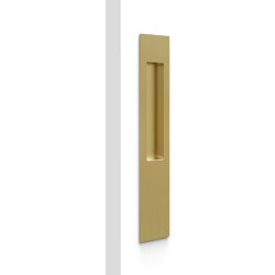 Mardeco 8102 M-Series Flush Pull (long Plate 255mm) no Key hole Satin Brass | Sliding door fittings | Mardeco International Ltd.