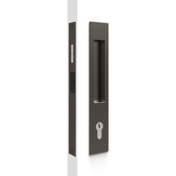 Mardeco 8104 M-Series Flush Pull Euro Lock Set Bronze | Sliding door fittings | Mardeco International Ltd.