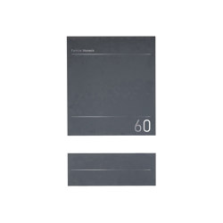 Schiller | Design Edelstahl Briefkasten SCHILLER MEDIUM Elegance I - Hausnummer - Name - RAL nach Wahl | Mailboxes | Briefkasten Manufaktur