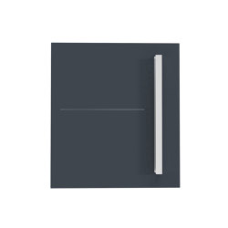 Schiller | Design Edelstahl Briefkasten SCHILLER MEDIUM Elegance II mit Griffleiste - Hausnummer - Name - RAL | Mailboxes | Briefkasten Manufaktur