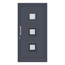 uPVC entry doors | IsoStar Model 7127 | Portes d'entrée | Unilux