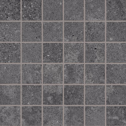 Re-Play Concrete Mosaico 5x5 Anthracite | Ceramic mosaics | EMILGROUP