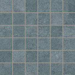 Re-Play Concrete Mosaico 5x5 Verdigris | Ceramic mosaics | EMILGROUP