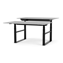 HiLow Double – height-adjustable desk with double frame | Montana Furniture | Tables collectivités | Montana Furniture