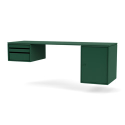 Montana Selection | WORKSHOP – desk with trays and cabinet | Montana Furniture | Tavoli contract | Montana Furniture