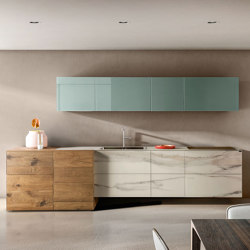 36e8 Marble XGlass Kitchen - 1096 | Fitted kitchens | LAGO