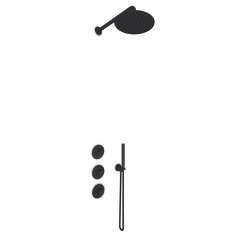 JEE-O slimline shower combination 02 || structured black | Shower controls | JEE-O
