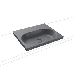 Centro Inset Countertop Washbasin 40mm cool grey 70 | Wash basins | Kaldewei