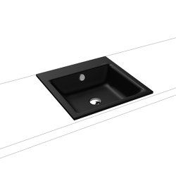 Puro Built-in washbasin black matt 100 | Lavabi | Kaldewei