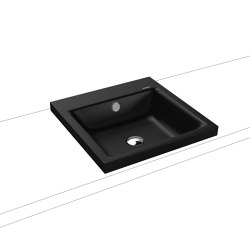 Puro inset Countertop washbasin 40mm cool grey 90 | Lavabi | Kaldewei
