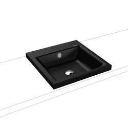 Puro Aufsatzwaschtisch 40mm schwarz matt 100 | Waschtische | Kaldewei