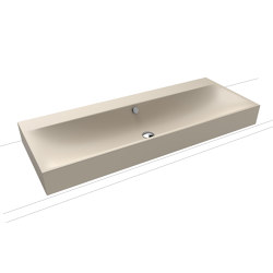 Silenio countertop double washbasin 120mm warm beige 20 | Lavabos | Kaldewei