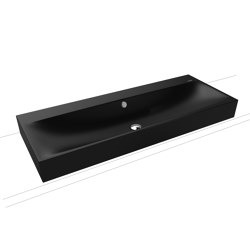 Silenio countertop double washbasin 120mm cool grey 90 | Wash basins | Kaldewei