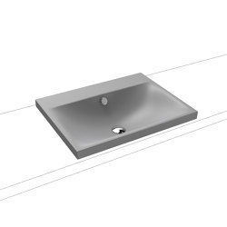 Silenio countertop washbasin 40mm cool grey 30 | Wash basins | Kaldewei